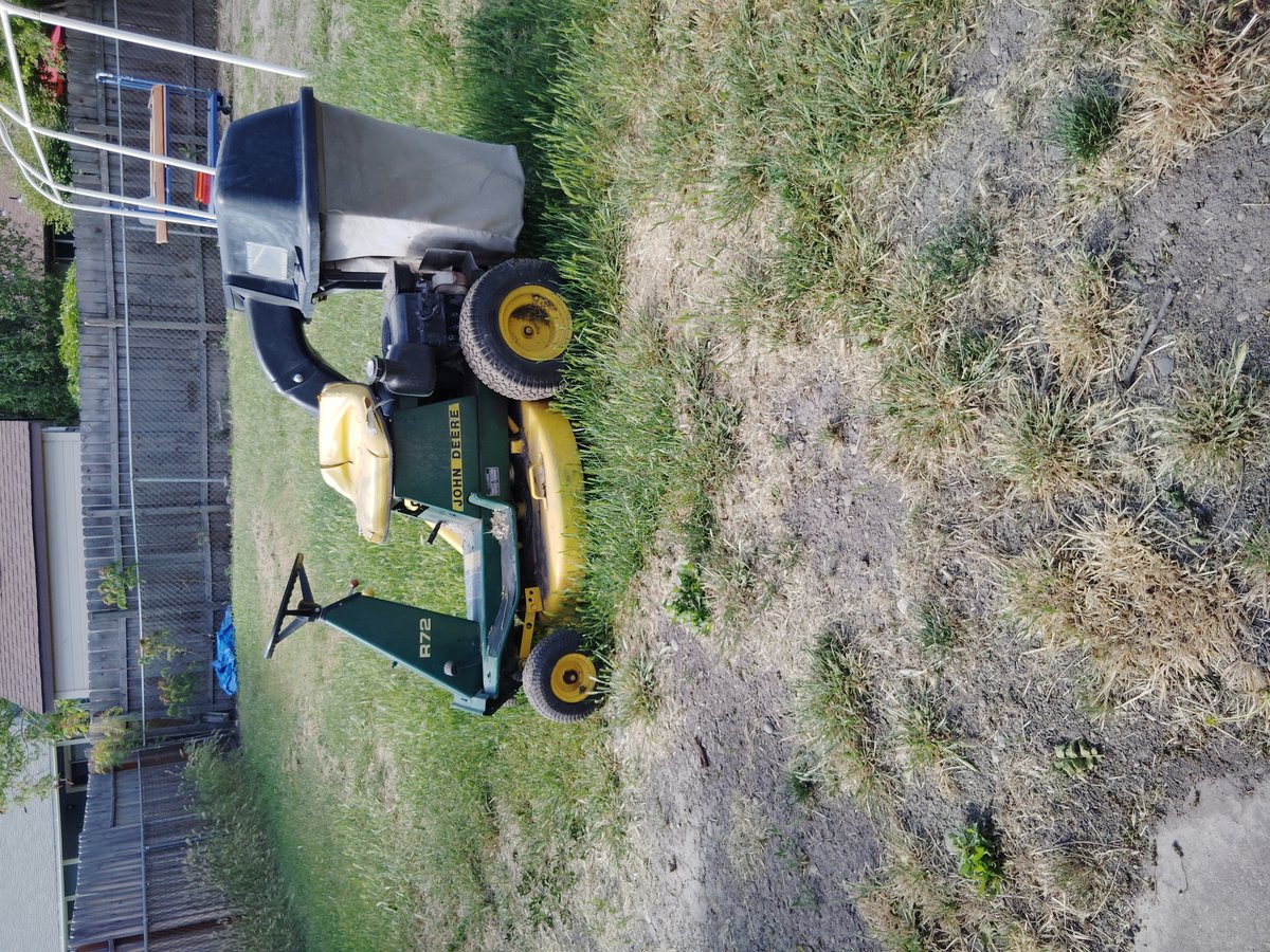 Red riding mower needs repair parts missing worn photo 2